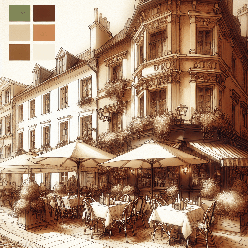 Elegant European Bistro Paint By Numbers