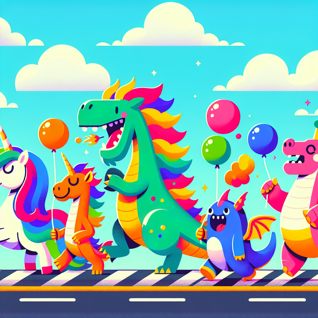 Whimsical Creature Parade Paint By Numbers