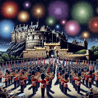 Edinburgh Military Tattoo - Edinburgh Number Painting