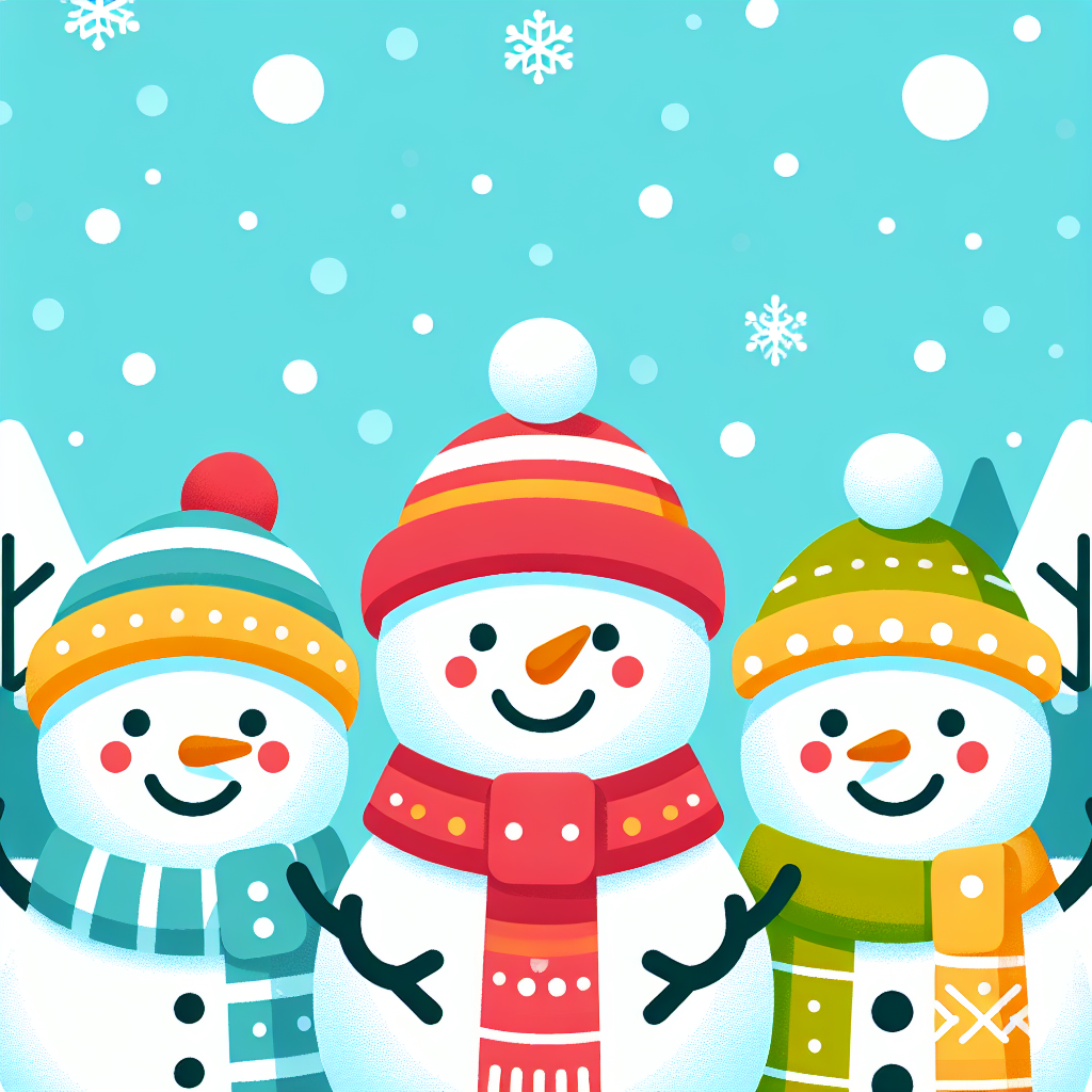Charming Snowmen Painting By Numbers Kit