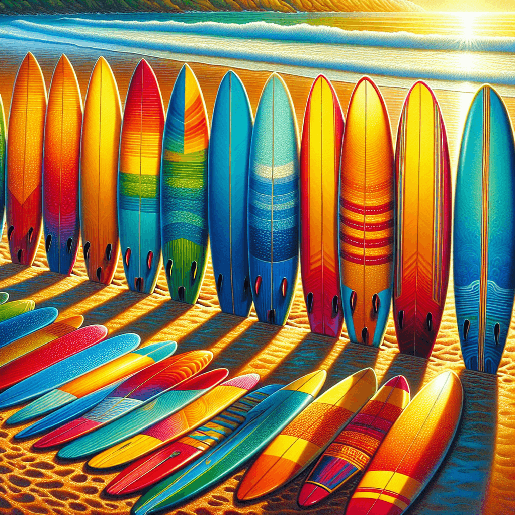 Colorful Surfboard Collection Painting By Numbers Kit