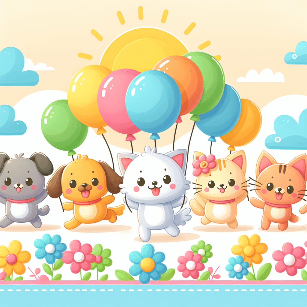 Cuddly Animal Parade Painting By Numbers Kit