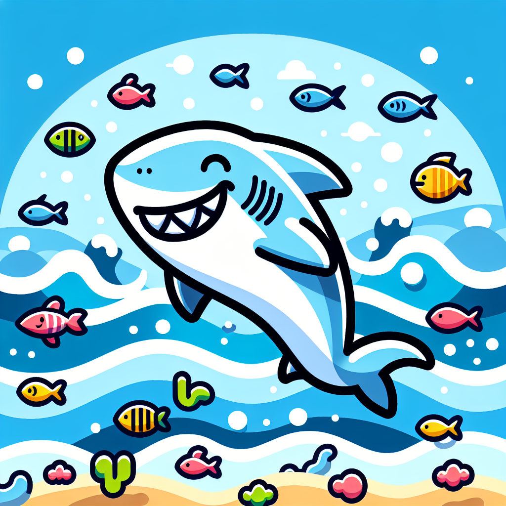 Happy Shark Paint By Numbers Kits