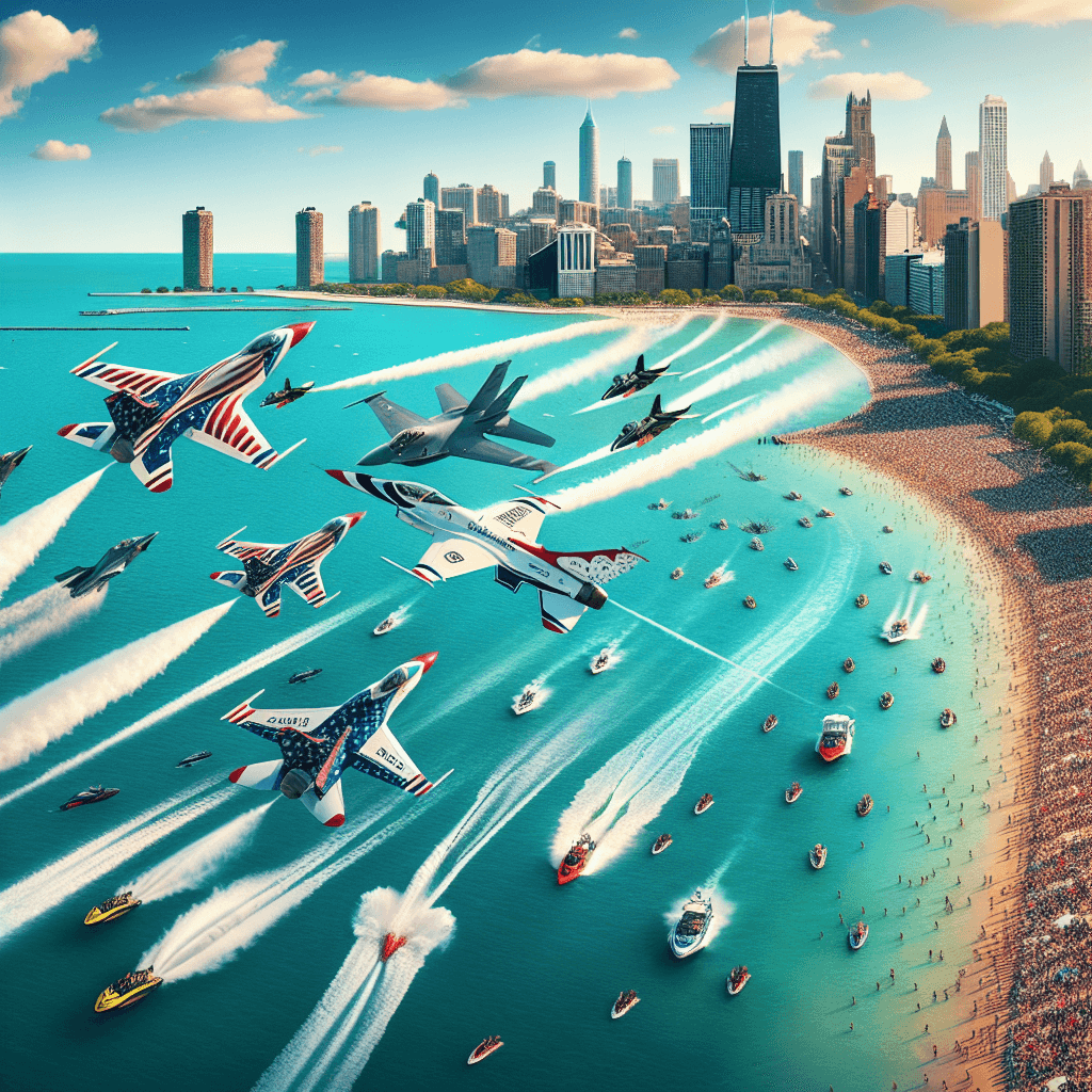 Chicago Air And Water Show - USA Painting Number Kit