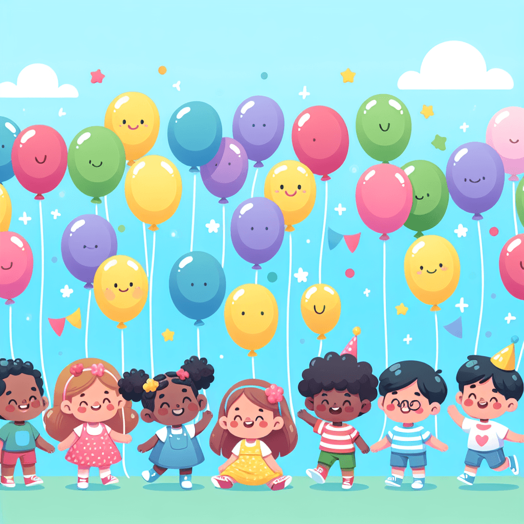 Festive Balloon Party Paint By Number