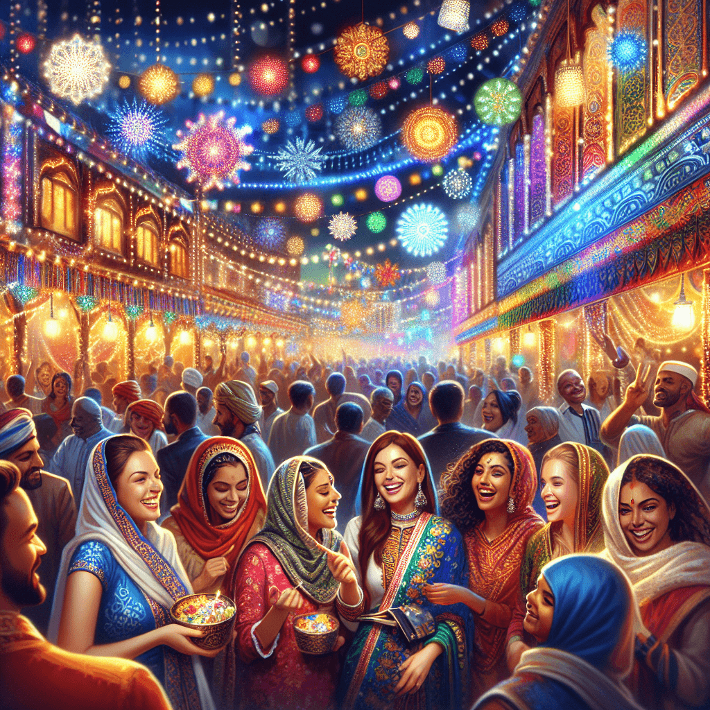 Joyful Festival Lights Numbered Painting Kits