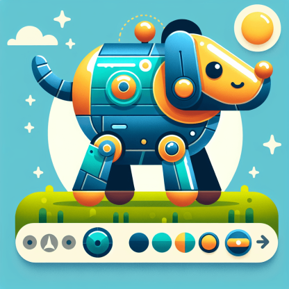 Whimsical Robot Dog Paint By Numbers Kits