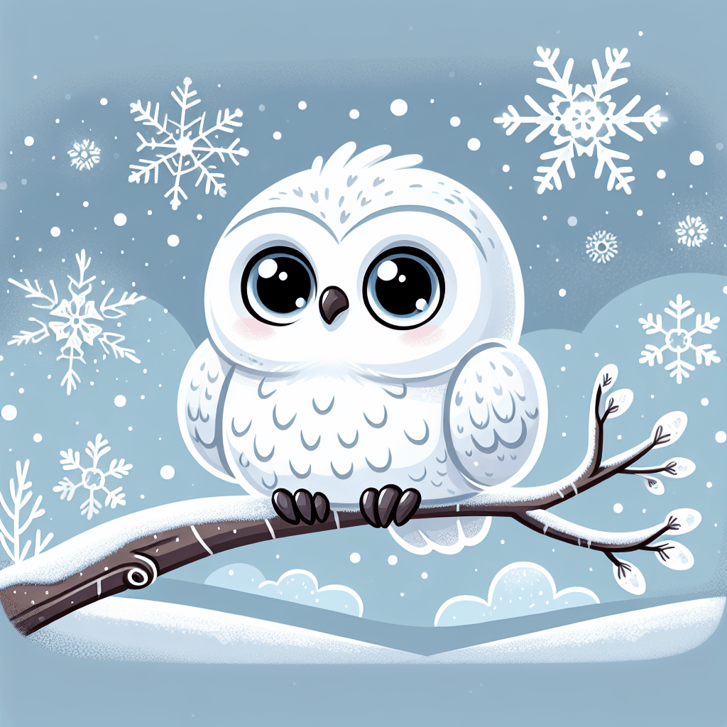 Charming Snowy Owl Painting By Numbers Kit