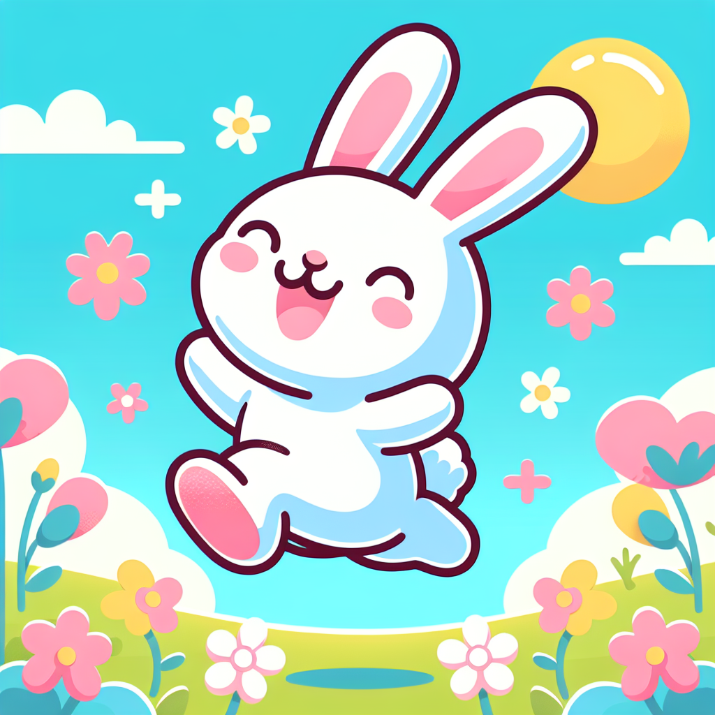 Happy Rabbit Paint By Numbers