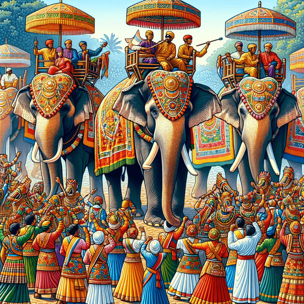 Surin Elephant Round-Up - Thailand Numbered Painting Kits