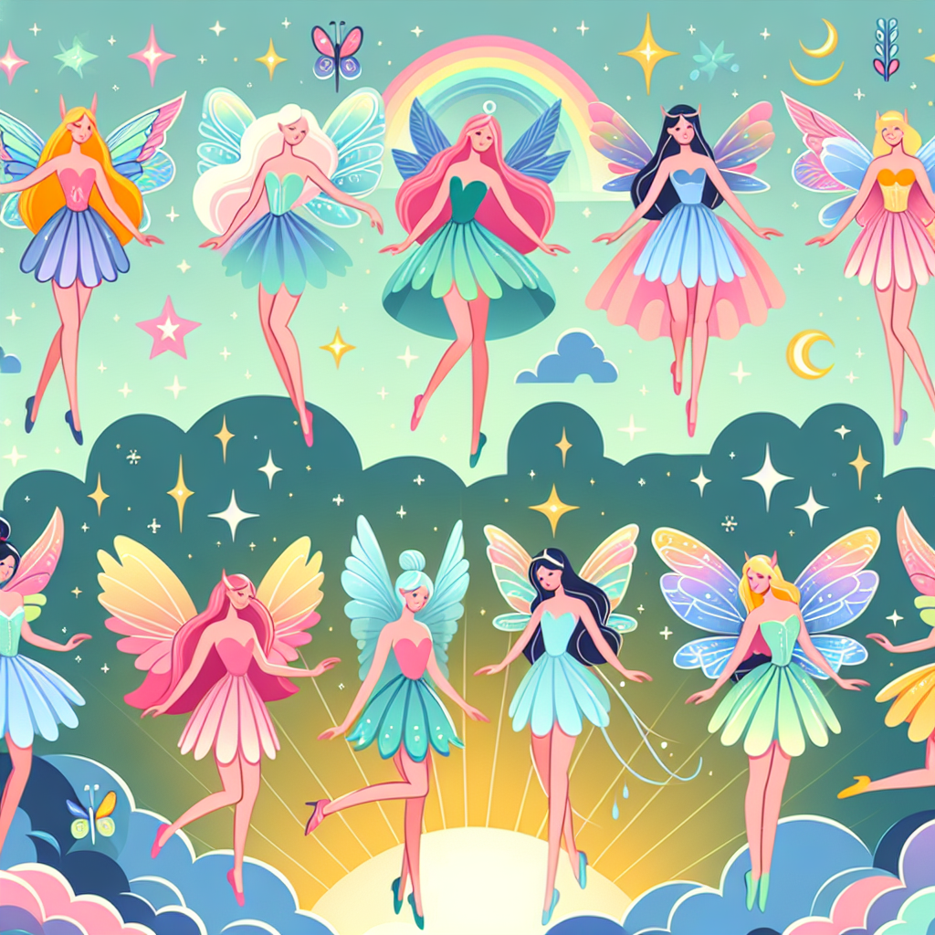 Flying Fairy Fantasy Paint By Color