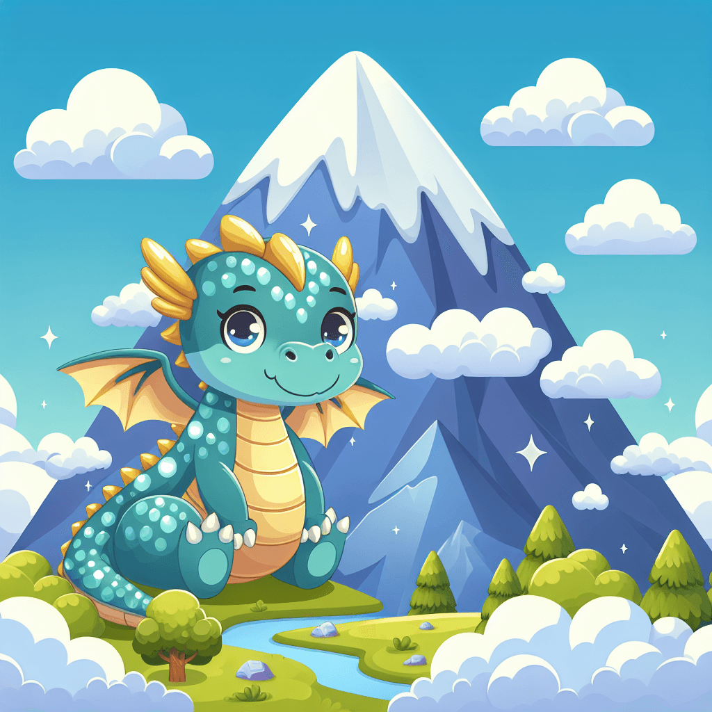 Dragon's Magical Mountain Paint By Numbers Art