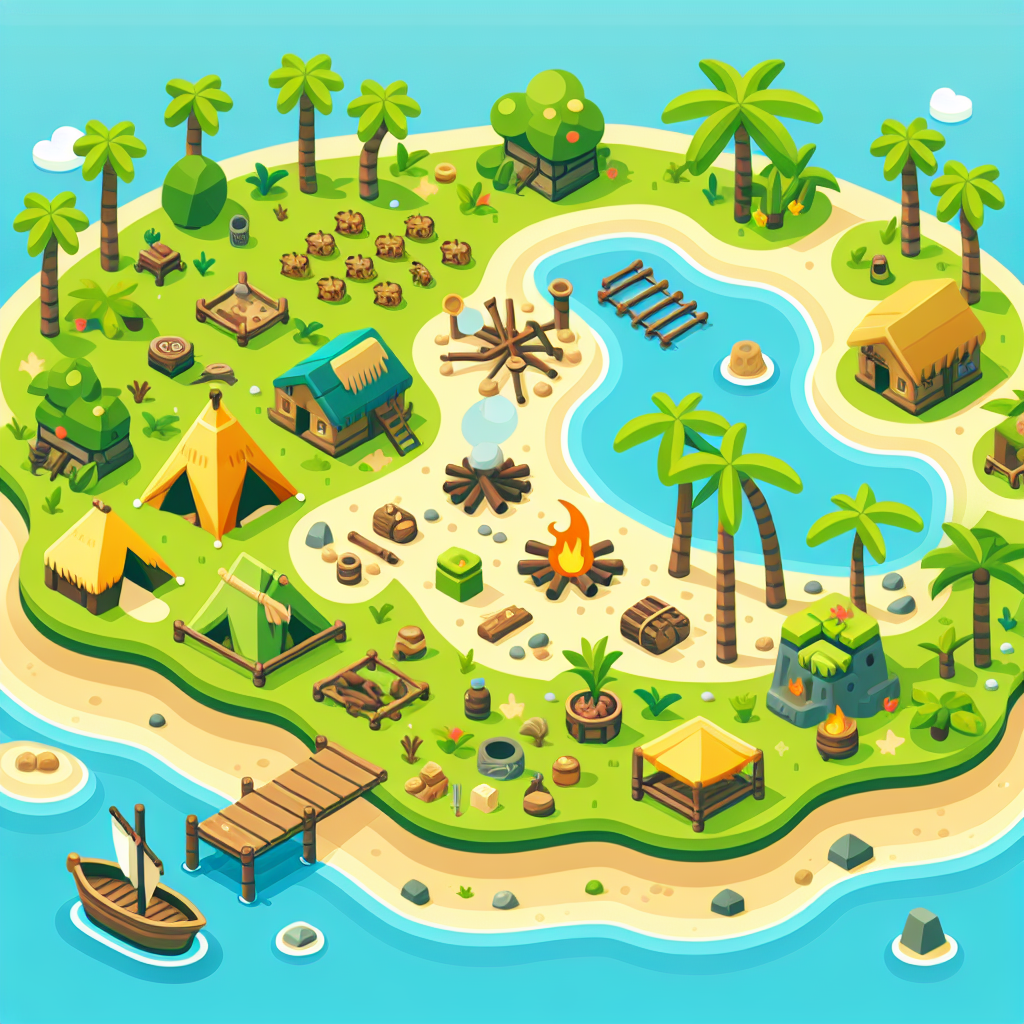 Island Survival Skills Paint By Color