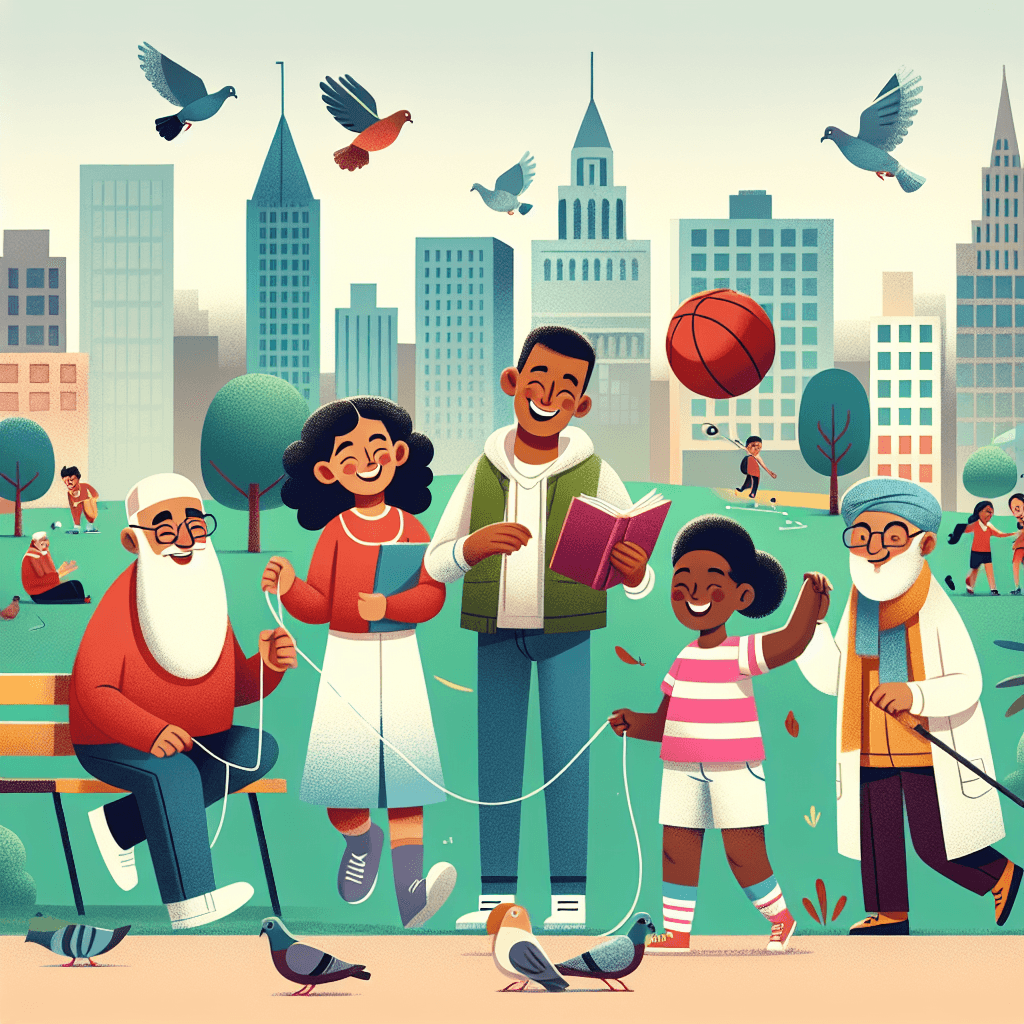 A Day In The City Number Painting