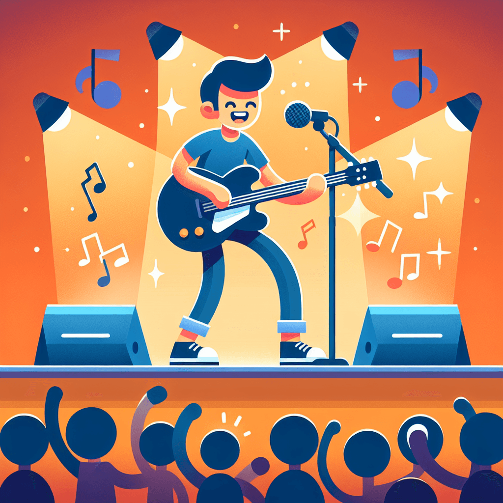 Rockstar Concert Excitement Number Painting