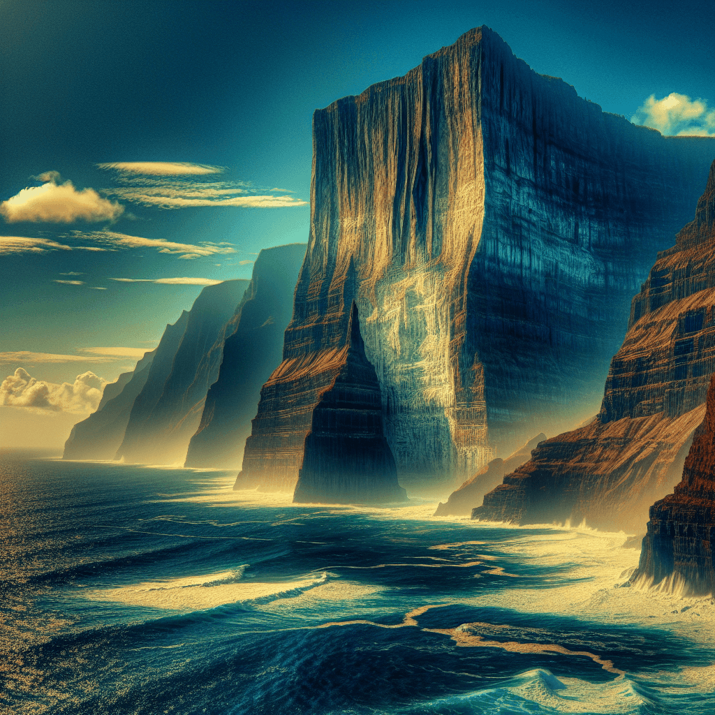 Majestic Coastal Cliffs Paint By Numbers Kits