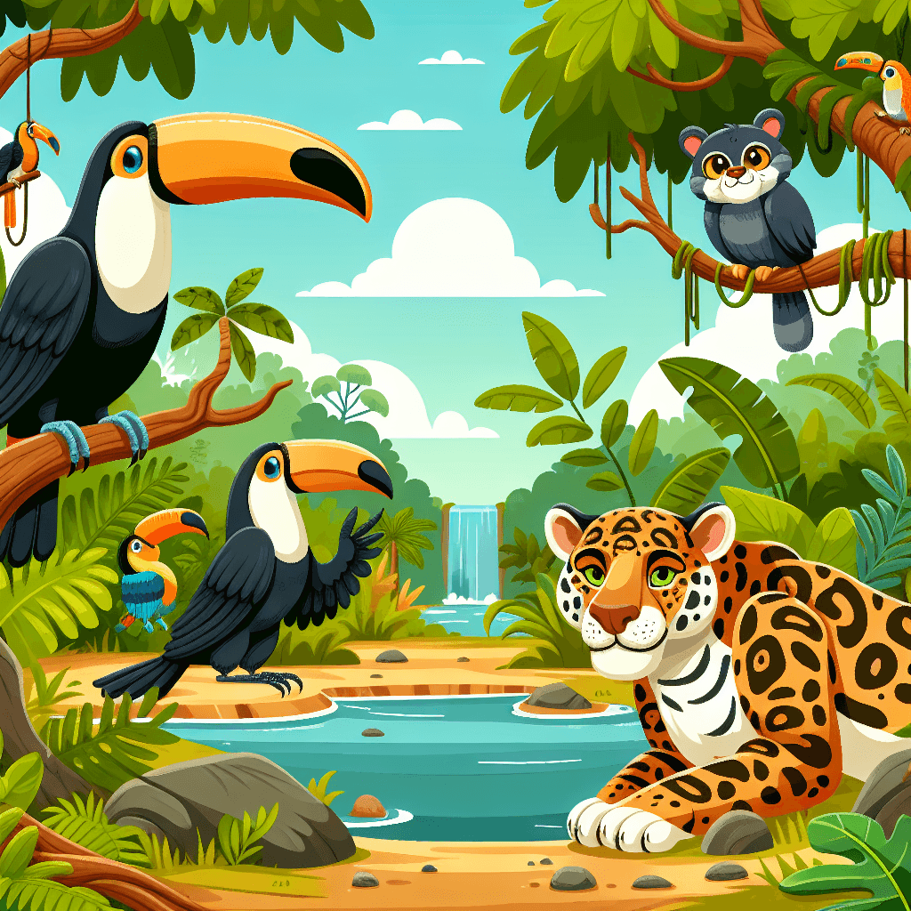 Wildlife Adventure In The Amazon Paint By Numbers Art