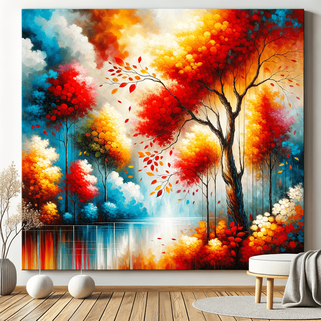 Fiery Autumn Leaves Paint By Color