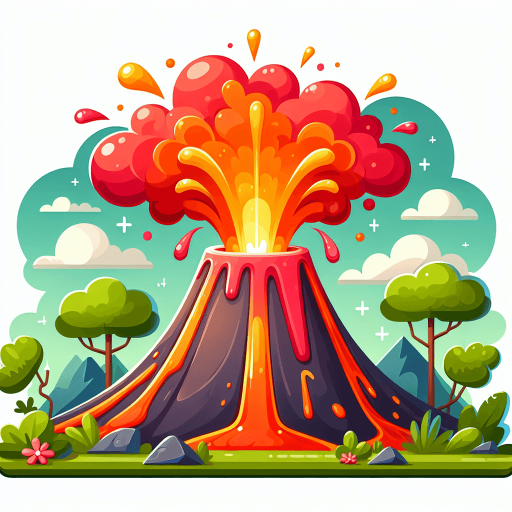 Fiery Volcano Eruption Painting By Numbers Kit