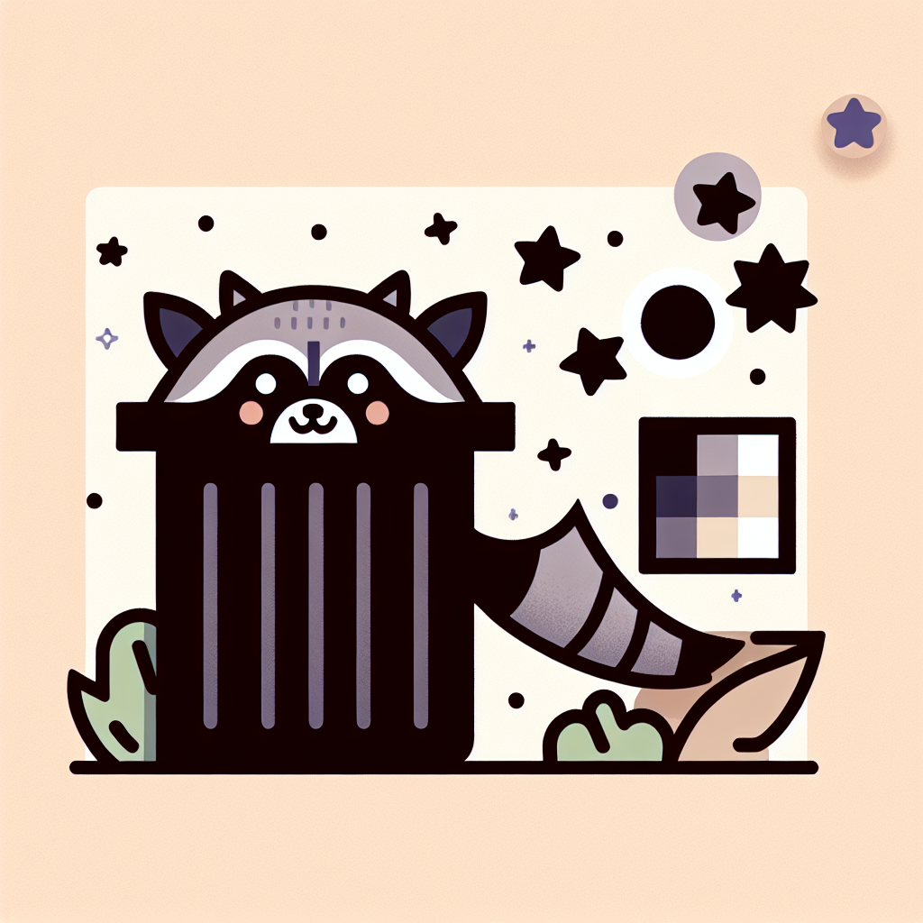 Witty Raccoon Paint By Numbers
