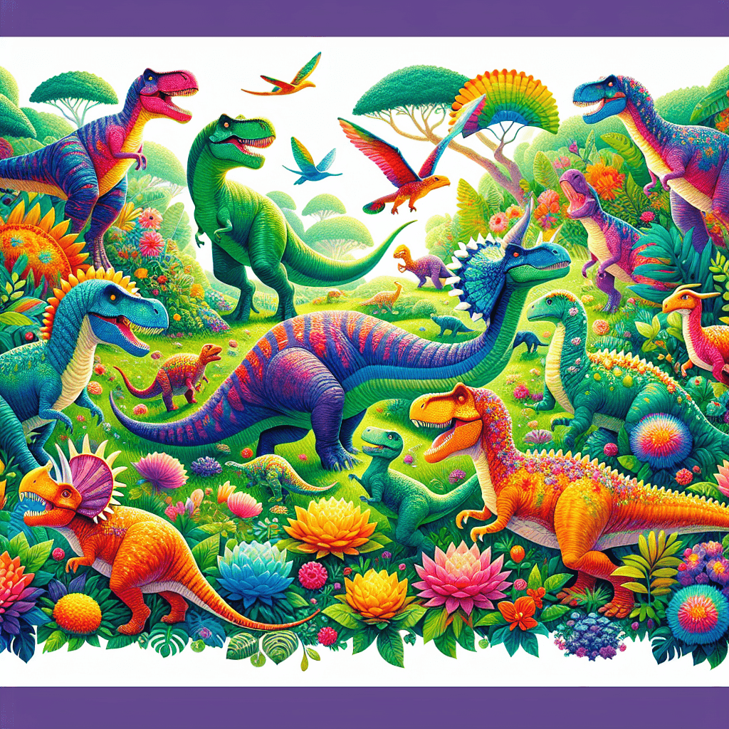 Whimsical Dino Friends Painting By Numbers Kit