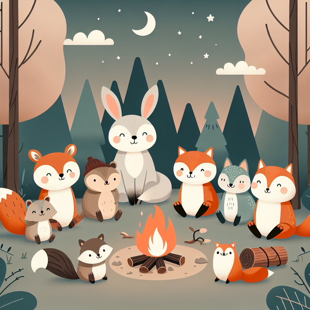 Friendly Forest Campout Paint By Number