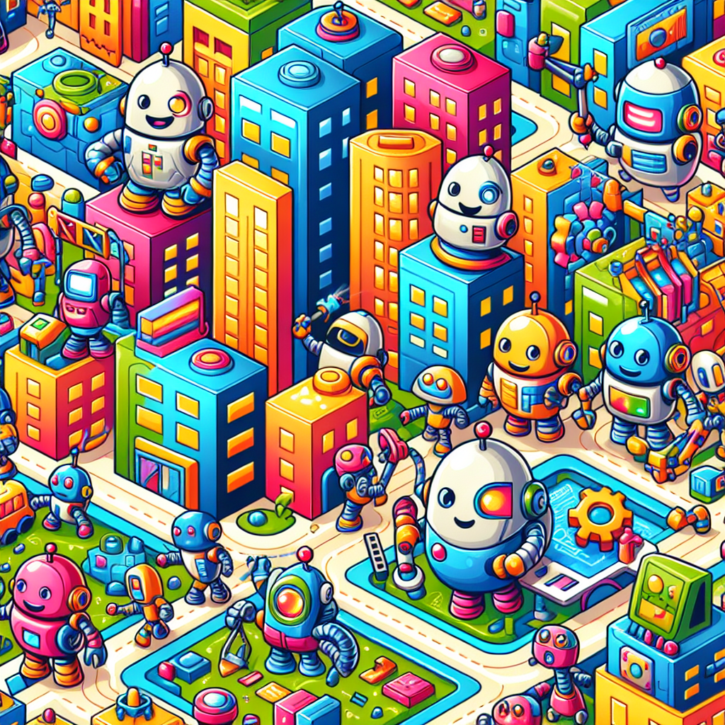 Robot City Exploration Numbered Painting Kits