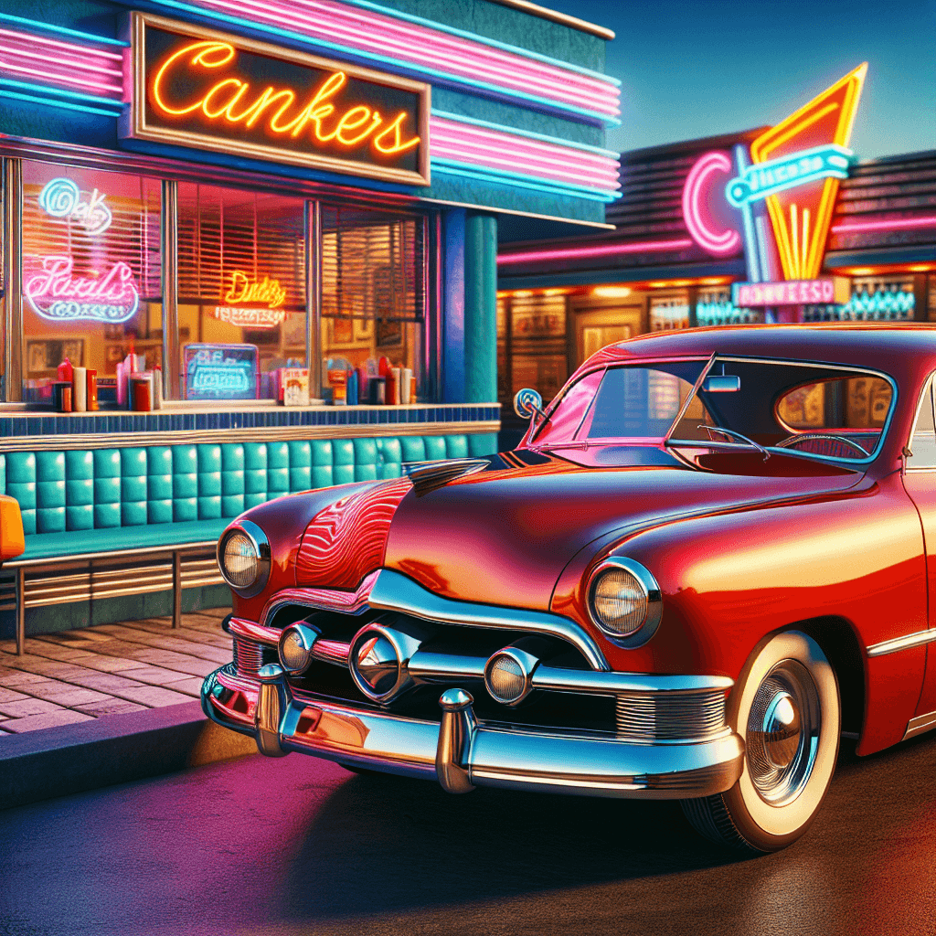 Vintage Automobile Show Paint By Numbers Kits