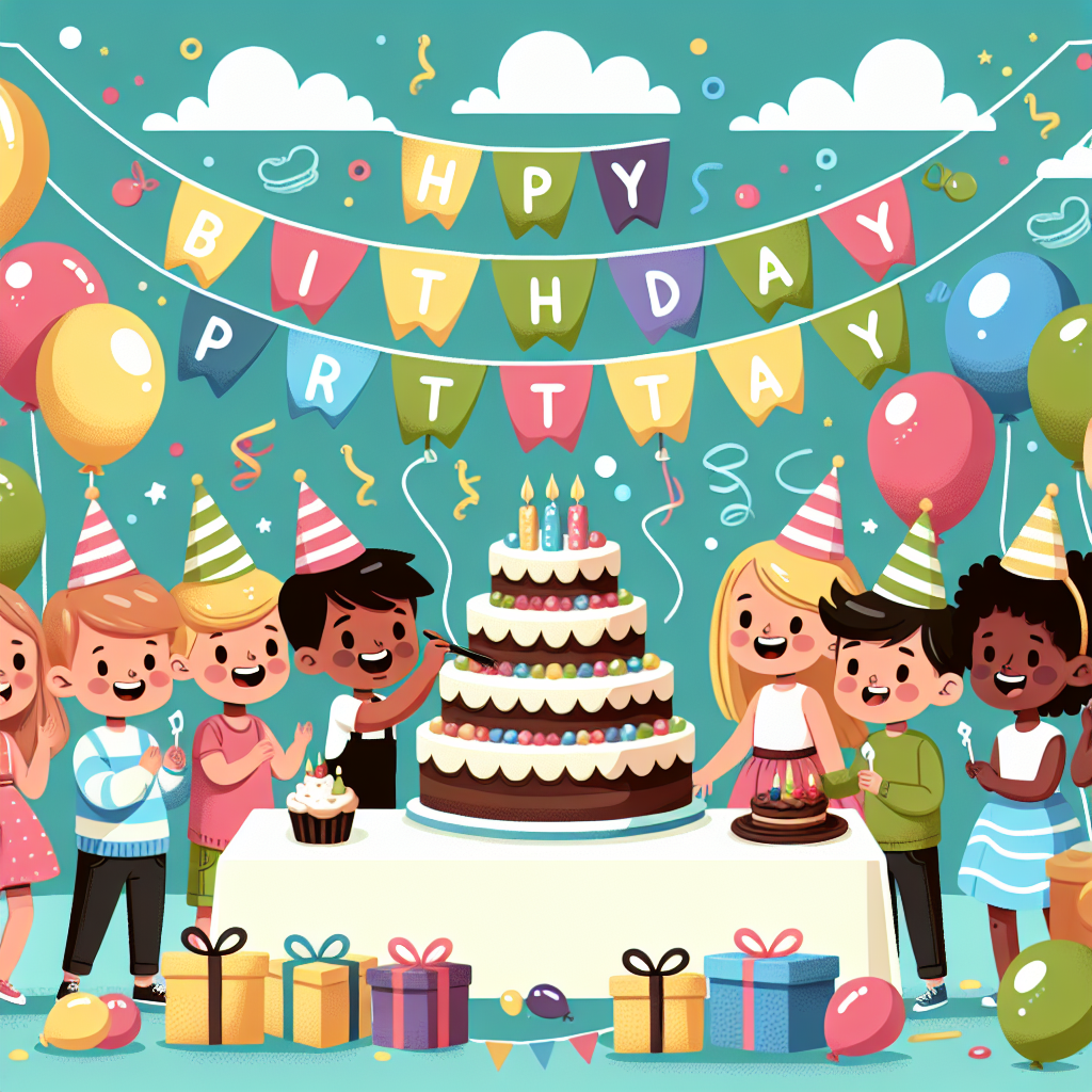 Cheerful Birthday Party Painting Number Kit