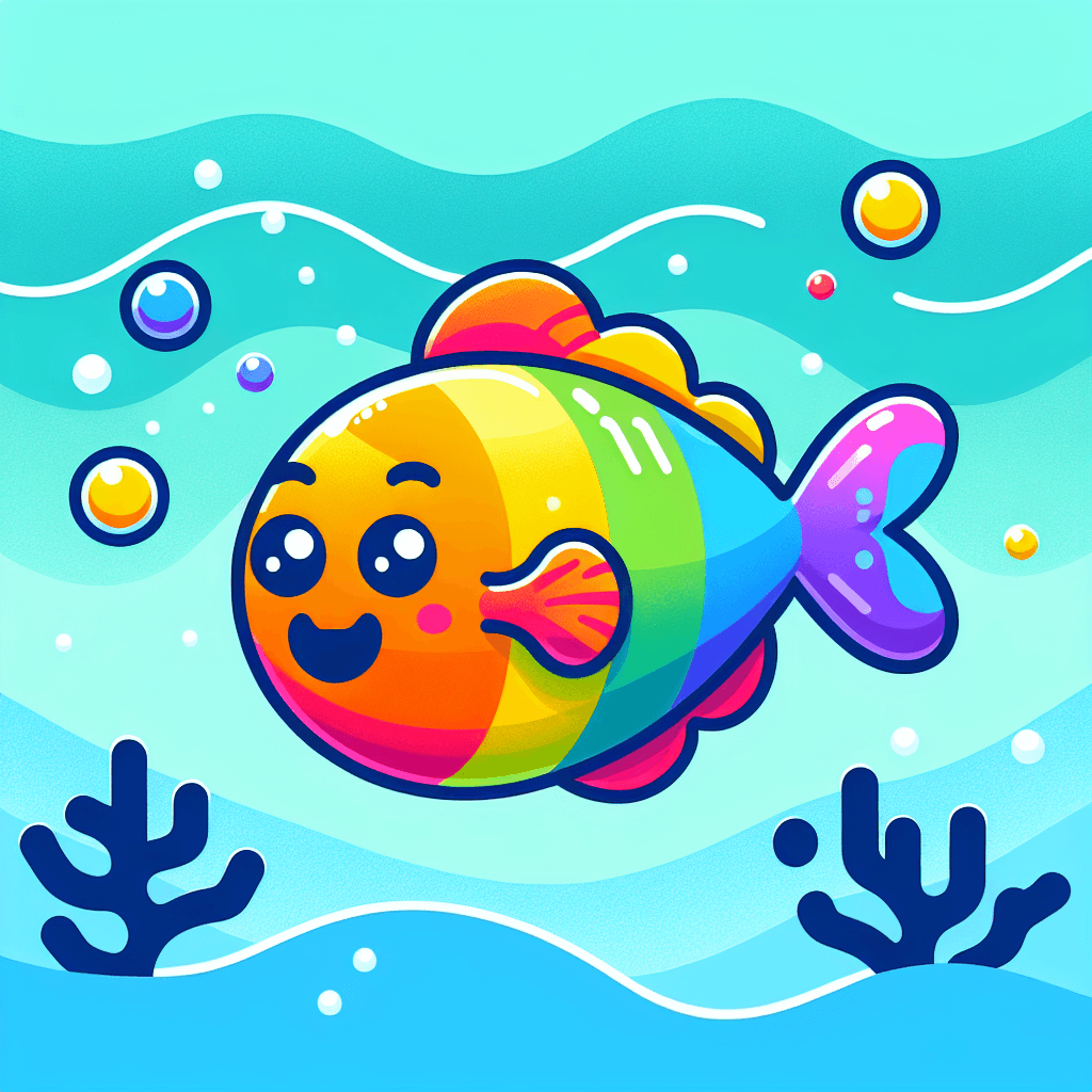 Brilliant Rainbow Fish Paint By Number