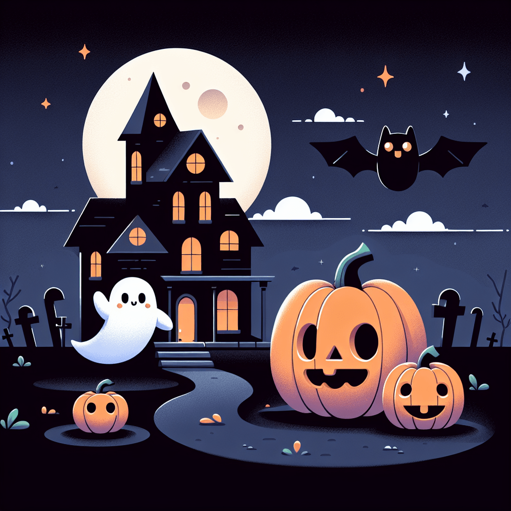 Haunted Halloween House Paint By Numbers Art