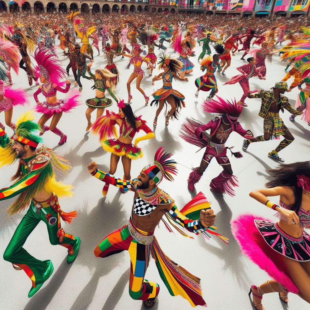 Energetic Dance Festival Paint By Numbers Art