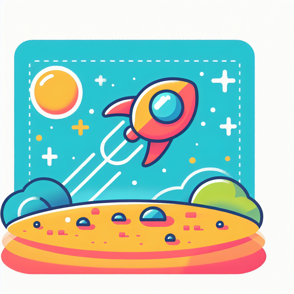 Friendly Spaceship Landing Painting By Numbers Kit