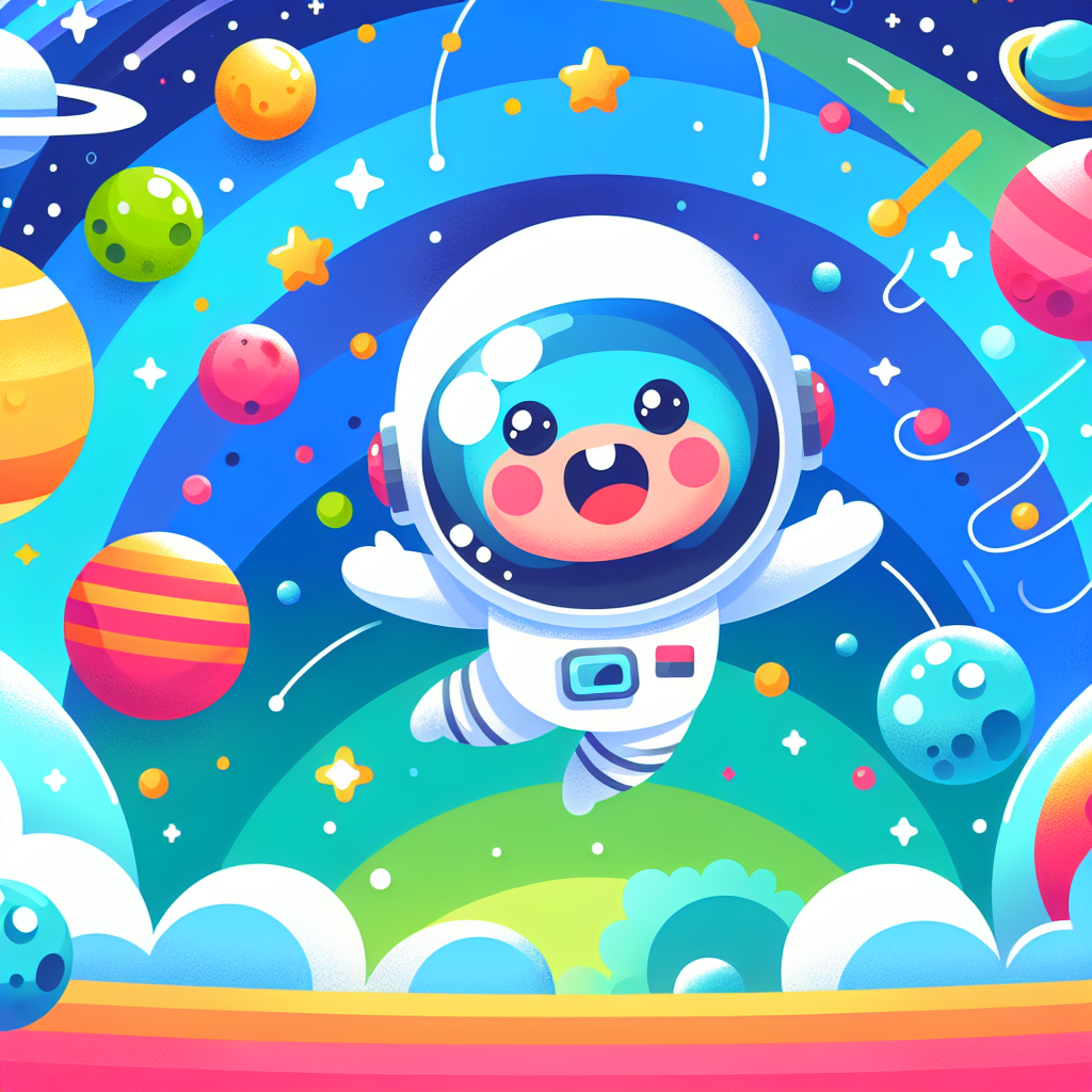 Astronaut Explorer Number Painting