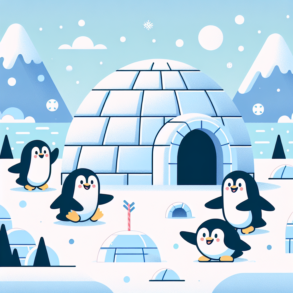 Penguin Igloo Adventure Paint By Numbers