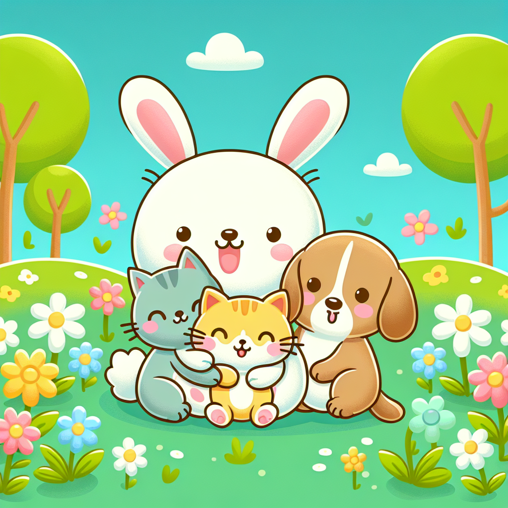 Colorful Critter Cuddles Paint By Color