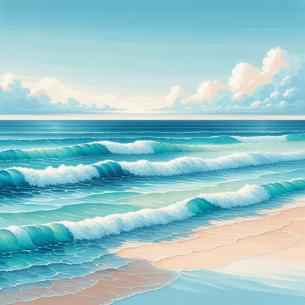 Dreamlike Ocean Waves Paint By Numbers