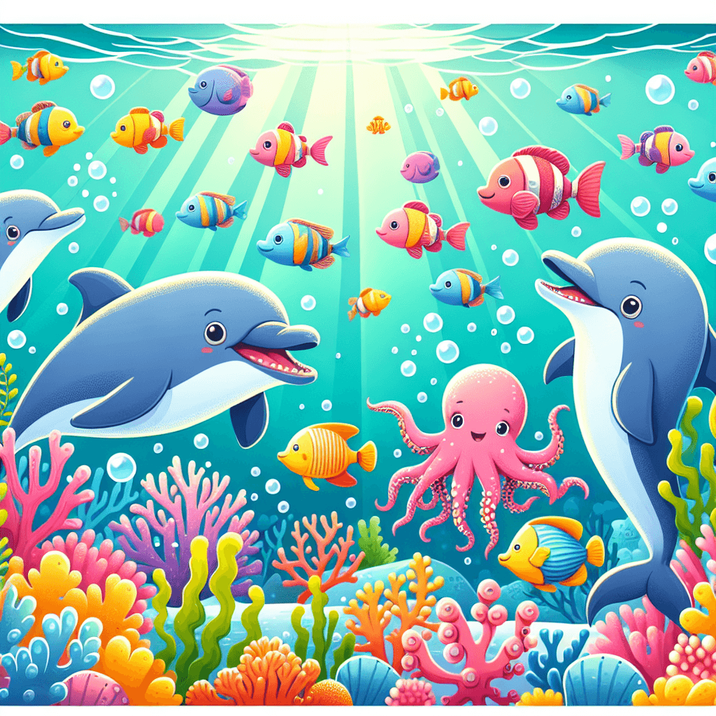 Silly Sea Adventure Paint By Numbers Art