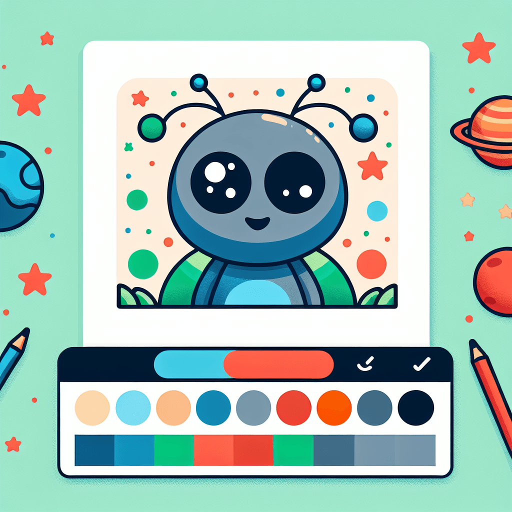Space Creature Invasion Paint By Numbers Art