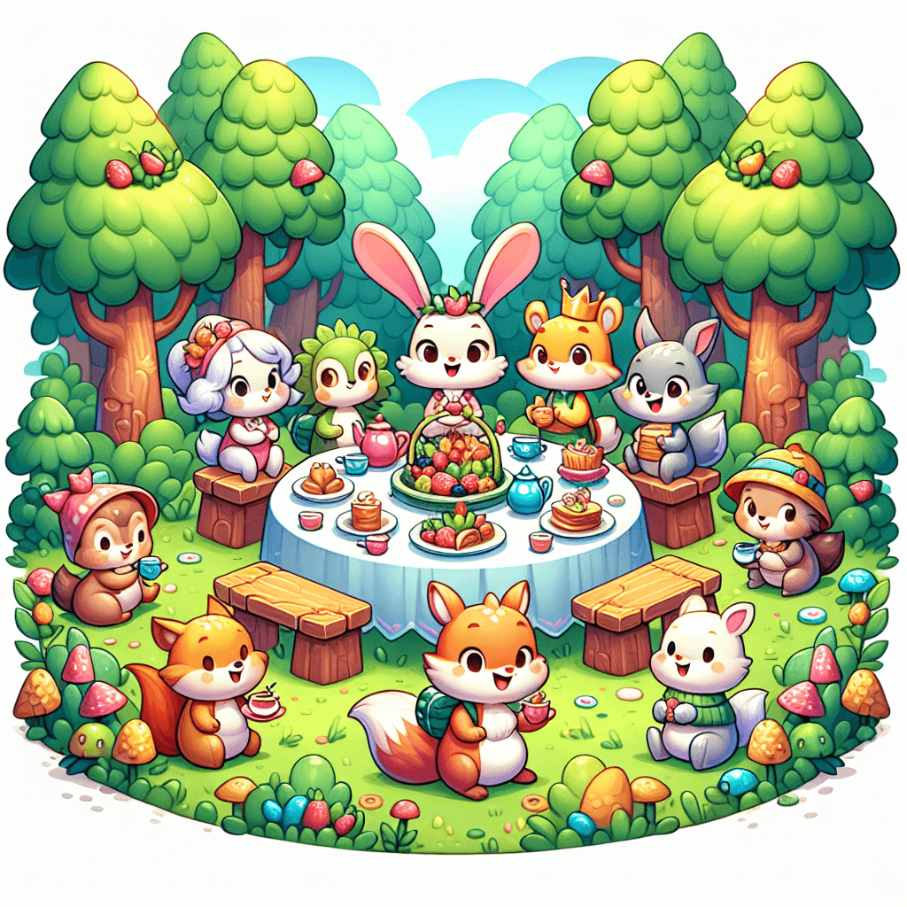 Magical Forest Tea Party Painting By Numbers Kit