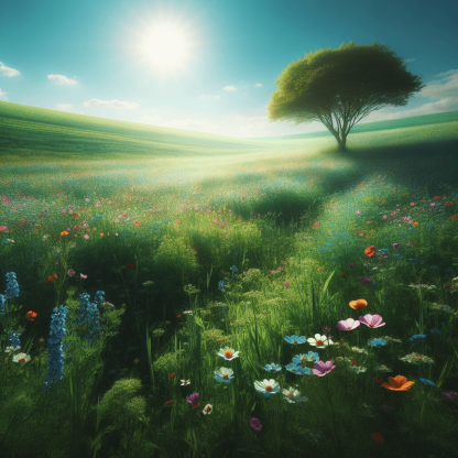 Pastoral Spring Scene DIY Paint By Numbers
