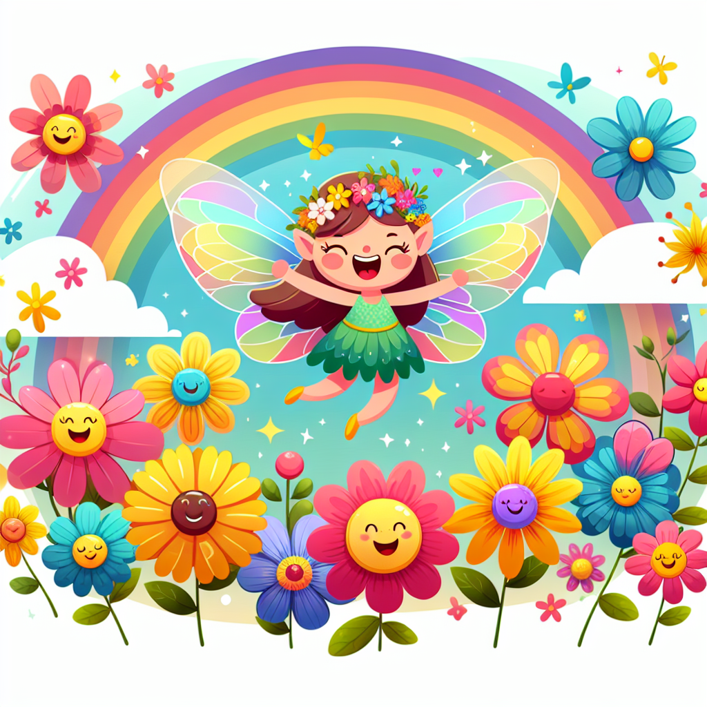 Rainbow Fairy's Flower Fete Paint By Numbers Art