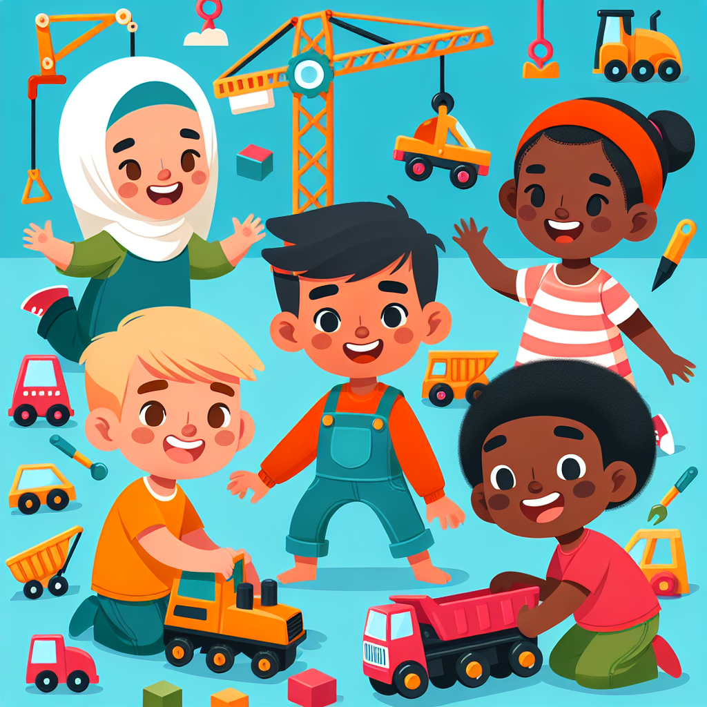 Little Builders' Construction Site Paint By Numbers
