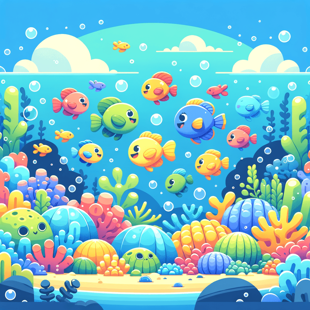 Funky Fish Friends Paint By Numbers Art