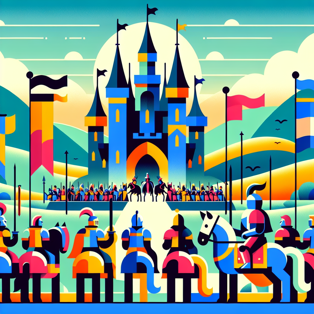 Castle And Knight Adventures Painting Number Kit