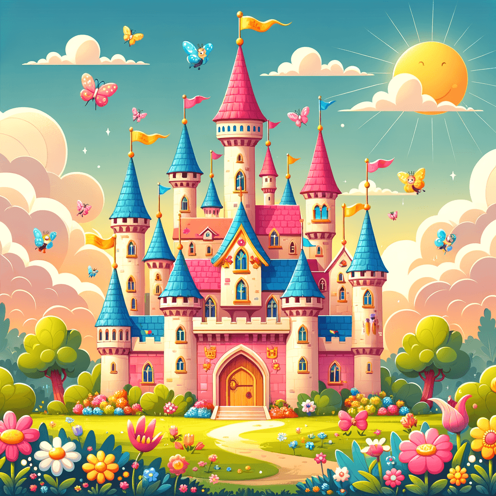 Colorful Fairytale Castles Paint By Numbers Art