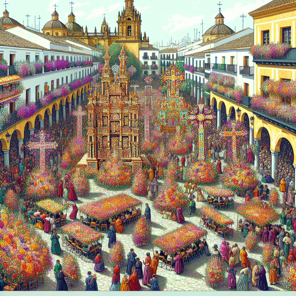 Fiesta De Las Cruces - Córdoba, Spain Numbered Painting Kits