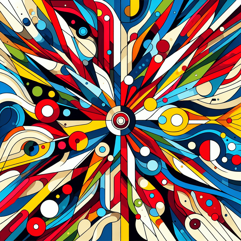 Rainbow Kaleidoscope Number Painting