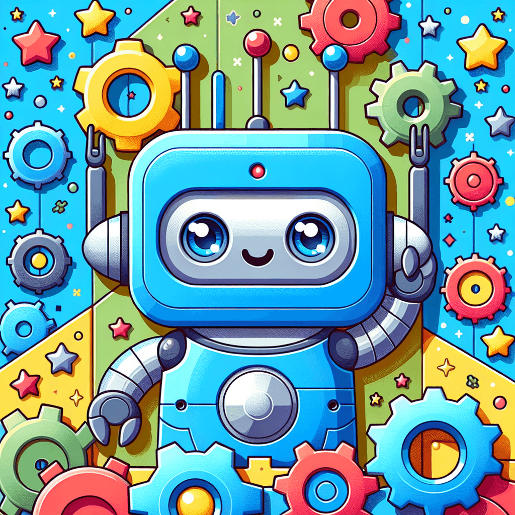 Joyful Little Robot Paint By Numbers Kits