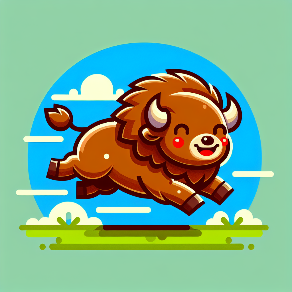 Bouncy Bison Painting Number Kit